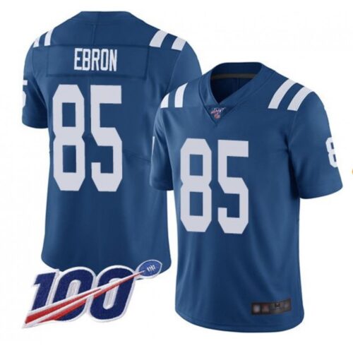 68620df7bb044_1 Men's Indianapolis Colts #85 Eric Ebron Blue 2019 100th Season Vapor Untouchable Limited Stitched NFL Jersey
