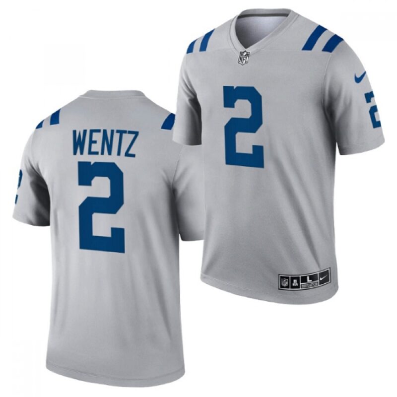 68620e18bde24_1 Men's Indianapolis Colts #2 Carson Wentz Gray Inverted Legend Stitched Football Jersey
