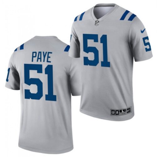 68620e1c45c2c_1 Men's Indianapolis Colts #51 Kwity Paye Gray Inverted Legend Stitched Football Jersey