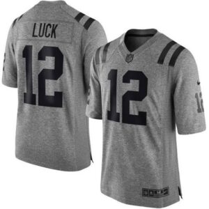 68620e33dc3b9_1 Colts #12 Andrew Luck Gray Men's Stitched NFL Limited Gridiron Gray Jersey