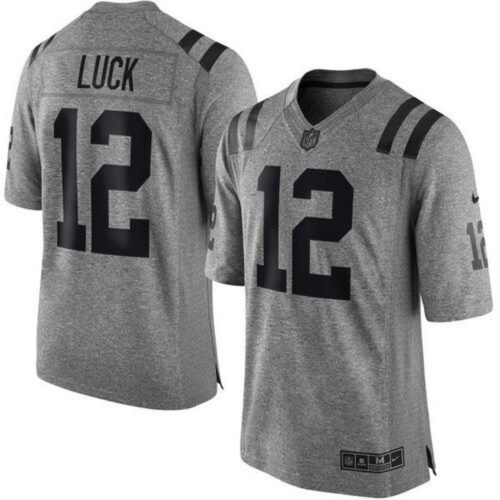 68620e33dc3b9_1 Colts #12 Andrew Luck Gray Men's Stitched NFL Limited Gridiron Gray Jersey