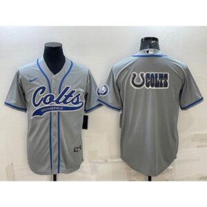 68620e7d73aba_1 Men's Indianapolis Colts Grey Team Big Logo With Patch Cool Base Stitched Baseball Jersey