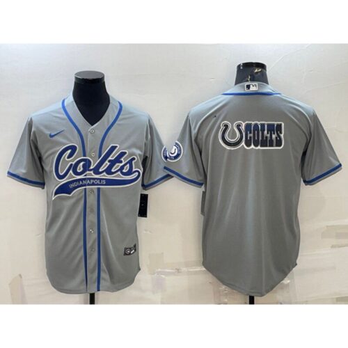 68620e7d73aba_1 Men's Indianapolis Colts Grey Team Big Logo With Patch Cool Base Stitched Baseball Jersey
