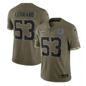 68620e9bb5066_1 Men's Indianapolis Colts #53 Shaquille Leonard Olive 2022 Salute To Service Limited Stitched Jersey