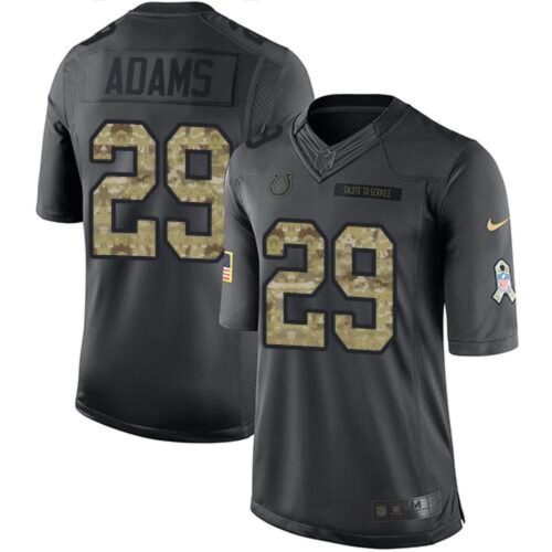 68620ece33682_1 Colts #29 Mike Adams Black Men's Stitched NFL Limited 2016 Salute to Service Jersey