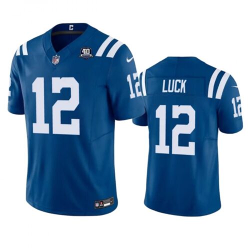 68620f0e4ca64_1 Men's Indianapolis Colts #12 Andrew Luck Blue 2023 F.U.S.E 40th Anniversary Vapor Untouchable Stitched Football Jersey