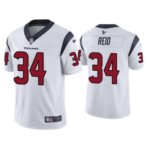 68620fde87411_1 Men's Houston Texans #34 John Reid White Vapor Untouchable Limited Stitched Jersey
