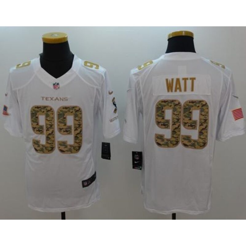686210075f059_1 Texans #99 J.J. Watt White Men's Stitched NFL Limited Salute to Service Jersey