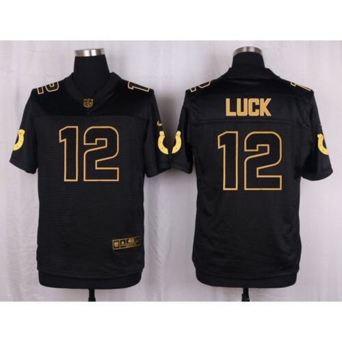 6862102694bf9_1 Colts #12 Andrew Luck Black Men's Stitched NFL Elite Pro Line Gold Collection Jersey
