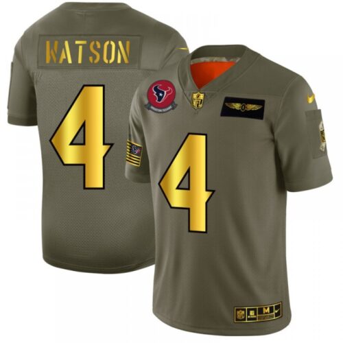 686210629b50b_1 Men's Houston Texans #4 Deshaun Watson 2019 Olive/Gold Salute To Service Limited Stitched NFL Jersey