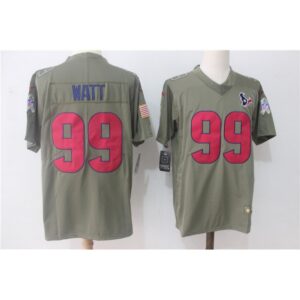 6862106ce4a94_1 Men's Houston Texans #99 J.J. Watt Olive Salute To Service Limited Stitched NFL Jersey