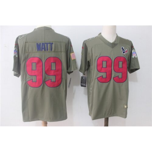 6862106ce4a94_1 Men's Houston Texans #99 J.J. Watt Olive Salute To Service Limited Stitched NFL Jersey