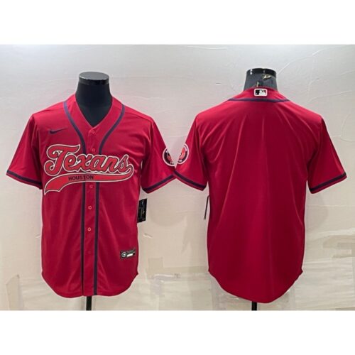 686210957b949_1 Men's Houston Texans Blank Red With Patch Cool Base Stitched Baseball Jersey