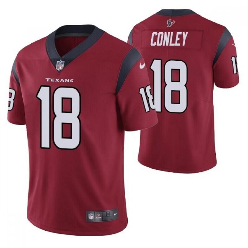 686210c9eb2f4_1 Men's Houston Texans #18 Chris Conley Red Vapor Untouchable Limited Stitched Jersey