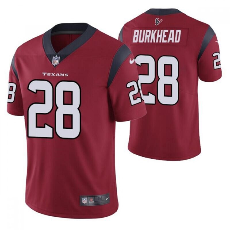 686210d3c26fa_1 Men's Houston Texans #28 Rex Burkhead Red Vapor Untouchable Limited Stitched Jersey