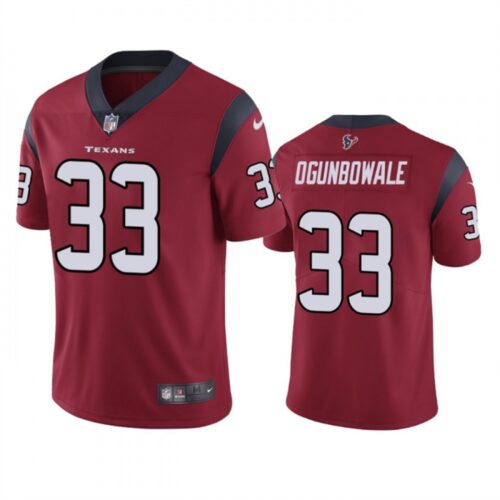 686210ddb24c0_1 Men's Houston Texans #33 Dare Ogunbowale Red Vapor Untouchable Limited Stitched Jersey