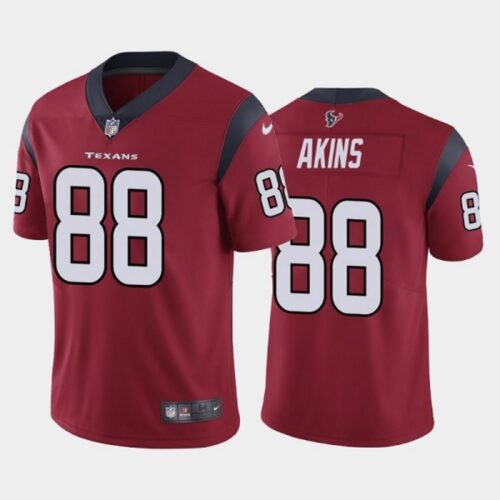 686210f94f06e_1 Men's Houston Texans #88 Jordan Akins New Red Vapor Untouchable Limited Stitched Jersey