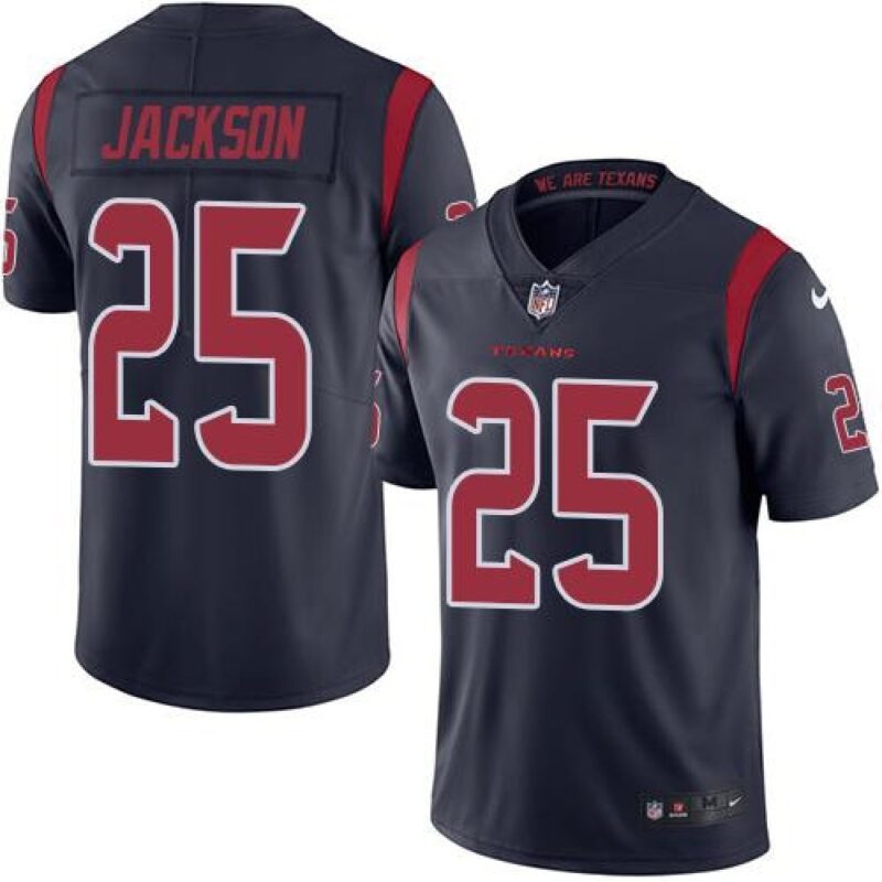 68621125e8ec9_1 Texans #25 Kareem Jackson Navy Blue Men's Stitched NFL Limited Rush Jersey
