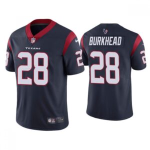 68621139a8a99_1 Men's Houston Texans #28 Rex Burkhead Navy Vapor Untouchable Limited Stitched Jersey
