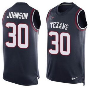 686211434315f_1 Texans #30 Kevin Johnson Navy Blue Team Color Men's Stitched NFL Limited Tank Top Jersey
