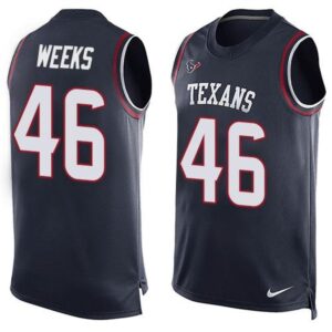 6862117847c2e_1 Texans #46 Jon Weeks Navy Blue Team Color Men's Stitched NFL Limited Tank Top Jersey