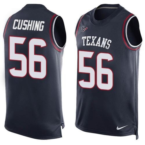 6862118936ccf_1 Texans #56 Brian Cushing Navy Blue Team Color Men's Stitched NFL Limited Tank Top Jersey