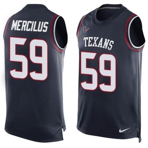 686211933dda6_1 Texans #59 Whitney Mercilus Navy Blue Team Color Men's Stitched NFL Limited Tank Top Jersey