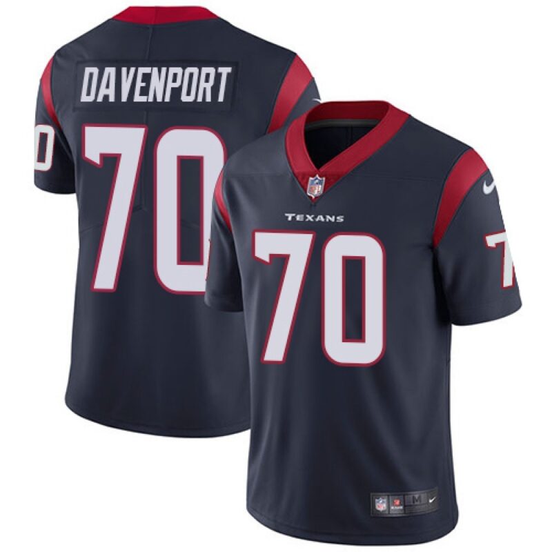 6862119d49657_1 Men's Houston Texans #70 Julie'n Davenport Navy Blue Vapor Untouchable Limited Stitched NFL Jersey