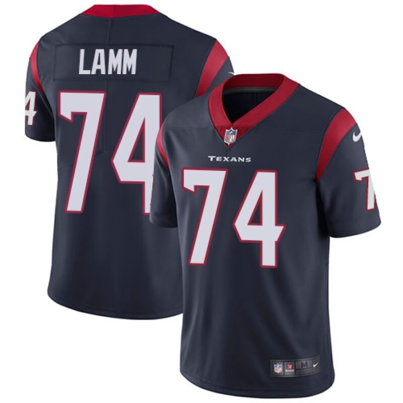 686211a0d4789_1 Men's Houston Texans #74 Kendall Lamm Navy Blue Vapor Untouchable Limited Stitched NFL Jersey