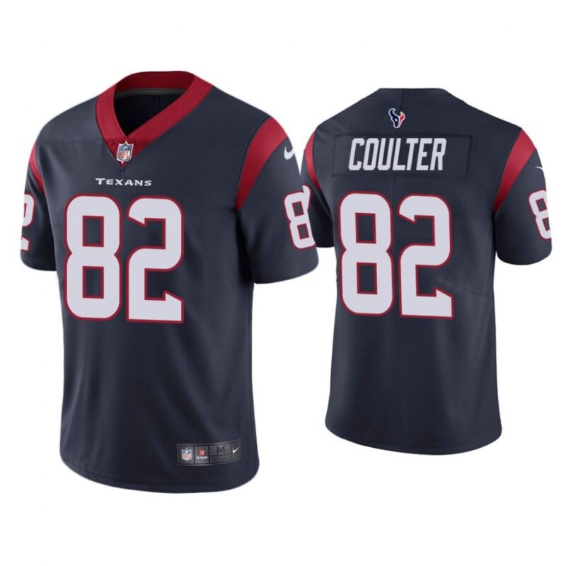 686211ac26d40_1 Men's Houston Texans #82 Isaiah Coulter Navy Vapor Untouchable Limited Stitched Jersey