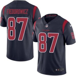 686211b2f295d_1 Texans #87 C.J. Fiedorowicz Navy Blue Men's Stitched NFL Limited Rush Jersey