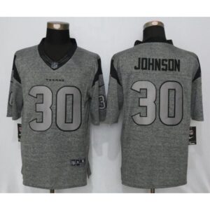 6862121b89504_1 Texans #30 Kevin Johnson Gray Men's Stitched NFL Limited Gridiron Gray Jersey