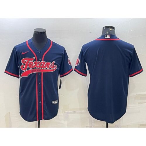 686212714d772_1 Men's Houston Texans Blank Navy With Patch Cool Base Stitched Baseball Jersey