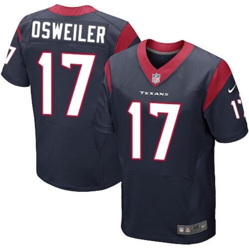 6862128555f9f_1 Texans #17 Brock Osweiler Navy Blue Team Color Men's Stitched NFL Elite Jersey