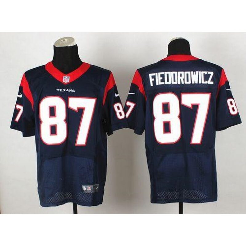 686212919d462_1 Texans #87 C.J. Fiedorowicz Navy Blue Team Color Men's Stitched NFL Elite Jersey