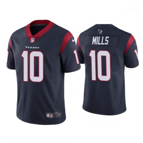 686213b7e3bc1_1 Men's Houston Texans #10 Davis Mills Navy Vapor Untouchable Limited Stitched Jersey