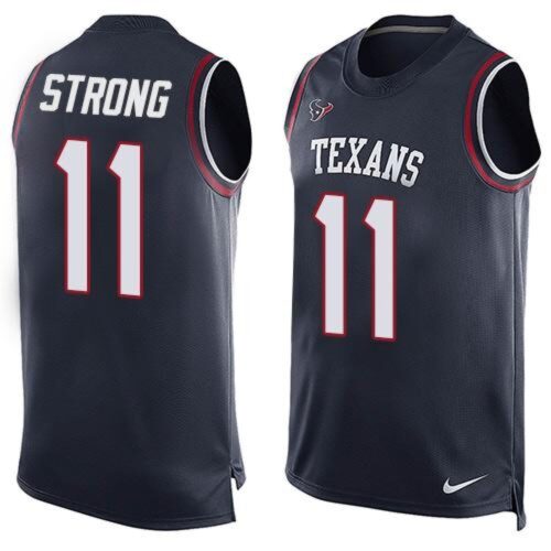 686213bdcf36d_1 Texans #11 Jaelen Strong Navy Blue Team Color Men's Stitched NFL Limited Tank Top Jersey