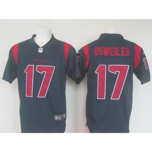 686213d35acdd_1 Men's Texans #17 Brock Osweiler Navy Limited Rush Stitched NFL Jersey