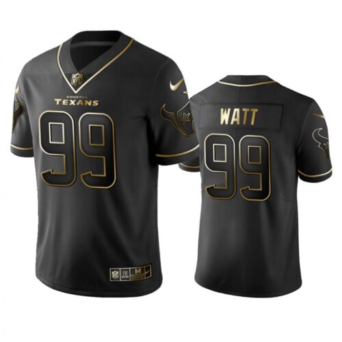 6862144c3df38_1 Men's Houston Texans #99 J.J. Watt Black 2019 Golden Edition Limited Stitched NFL Jersey