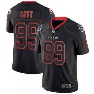 6862145272114_1 Men's Houston Texans #99 J.J. Watt Black 2018 Lights Out Color Rush Limited NFL Jersey