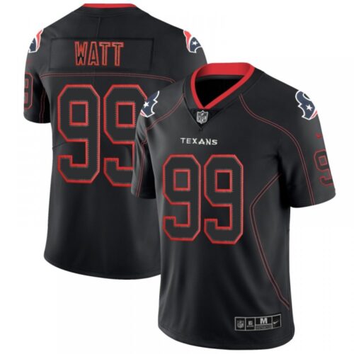 6862145272114_1 Men's Houston Texans #99 J.J. Watt Black 2018 Lights Out Color Rush Limited NFL Jersey