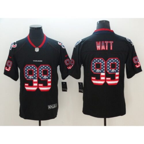 68621458a028a_1 Men's Houston Texans #99 J.J. Watt Black 2018 USA Flag Color Rush Limited Fashion NFL Stitched Jersey