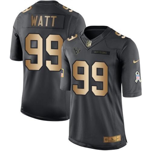 6862147759fc0_1 Texans #99 J.J. Watt Black Men's Stitched NFL Limited Gold Salute To Service Jersey