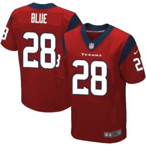 686214866da6a_1 Texans #28 Alfred Blue Red Alternate Men's Stitched NFL Elite Jersey