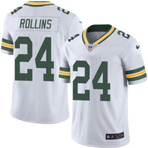 686214d6069bf_1 Packers #24 Quinten Rollins White Men's Stitched NFL Limited Rush Jersey