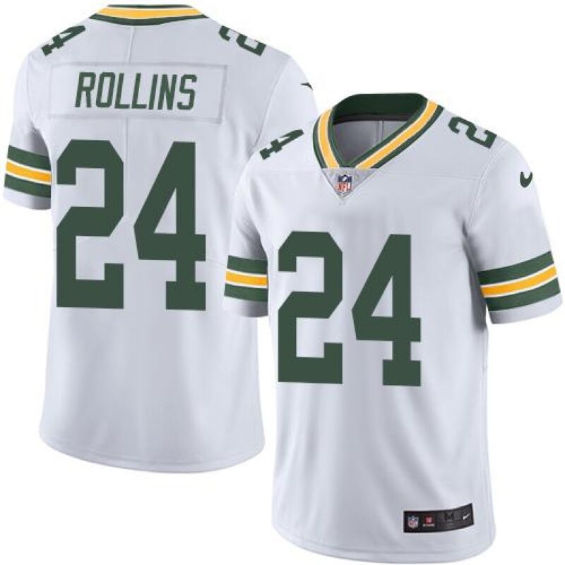 686214d6069bf_1 Packers #24 Quinten Rollins White Men's Stitched NFL Limited Rush Jersey