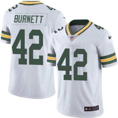 686214e4a76f3_1 Packers #42 Morgan Burnett White Men's Stitched NFL Limited Rush Jersey