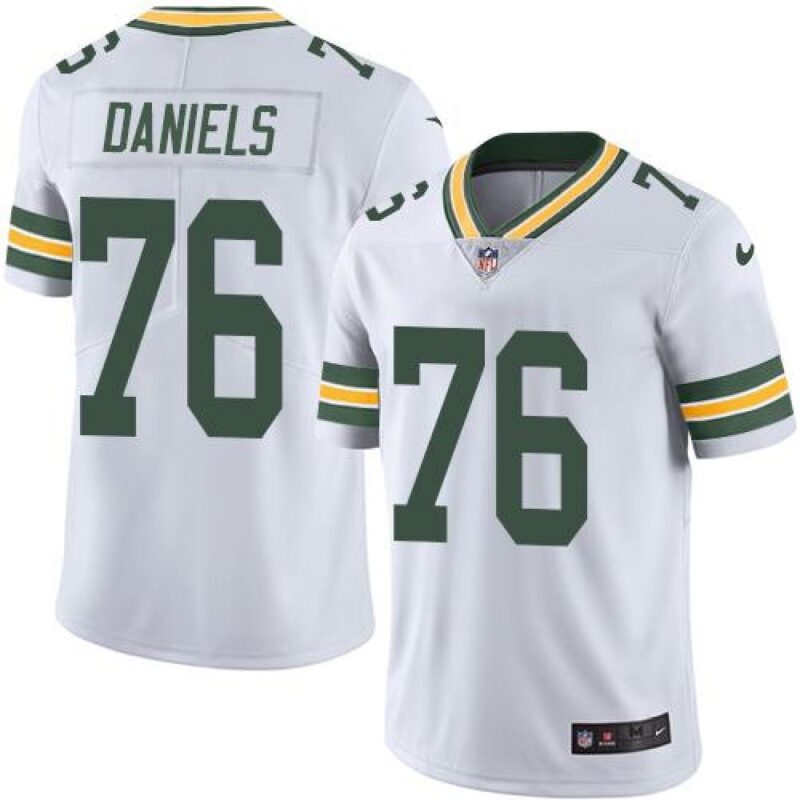 686214fcae5ea_1 Packers #76 Mike Daniels White Men's Stitched NFL Limited Rush Jersey