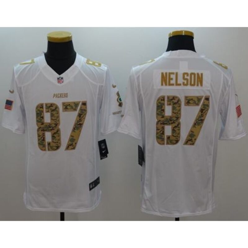 686215059aca4_1 Packers #87 Jordy Nelson White Men's Stitched NFL Limited Salute to Service Jersey