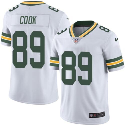 6862150b82707_1 Packers #89 Jared Cook White Men's Stitched NFL Limited Rush Jersey